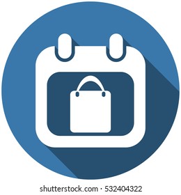 Calendar Icon Vector flat design style