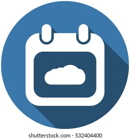 Calendar Icon Vector flat design style