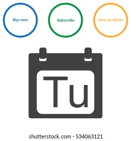 Calendar Icon Vector flat design style