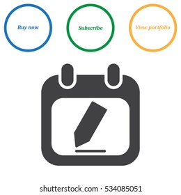Calendar Icon Vector flat design style