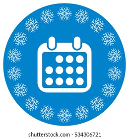 Calendar Icon Vector flat design style