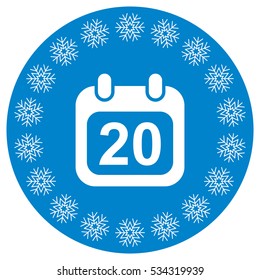Calendar Icon Vector flat design style