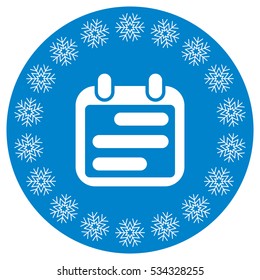 Calendar Icon Vector flat design style