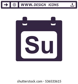 Calendar Icon Vector flat design style