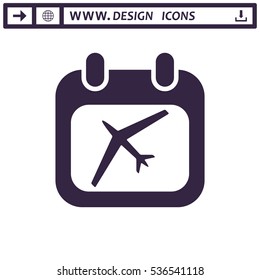 Calendar Icon Vector flat design style