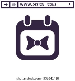Calendar Icon Vector flat design style