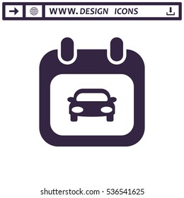 Calendar Icon Vector flat design style