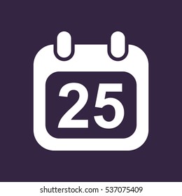 Calendar Icon Vector flat design style