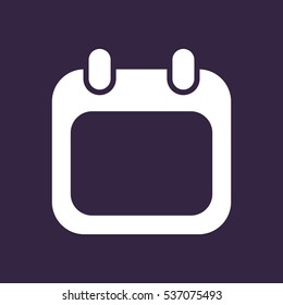 Calendar Icon Vector flat design style