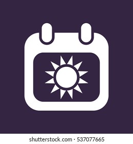 Calendar Icon Vector flat design style