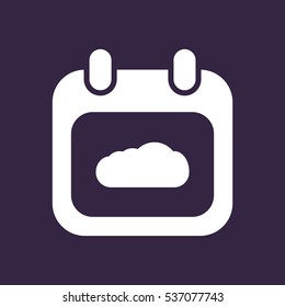 Calendar Icon Vector flat design style