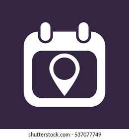 Calendar Icon Vector flat design style