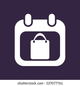 Calendar Icon Vector flat design style