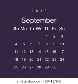 Calendar Icon Vector flat design style