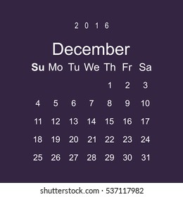Calendar Icon Vector flat design style