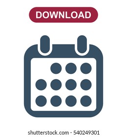 Calendar Icon Vector flat design style
