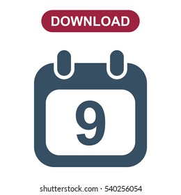 Calendar Icon Vector flat design style