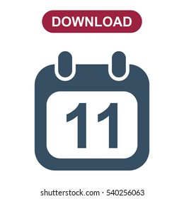 Calendar Icon Vector flat design style