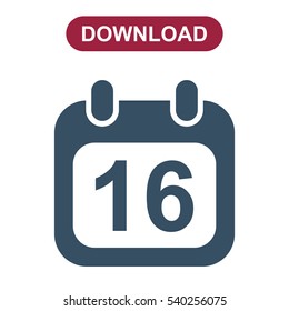 Calendar Icon Vector flat design style