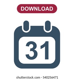 Calendar Icon Vector flat design style