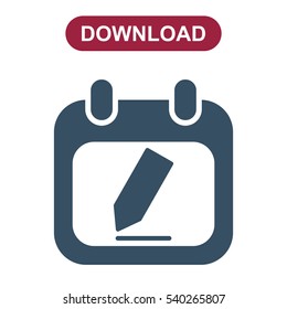 Calendar Icon Vector flat design style