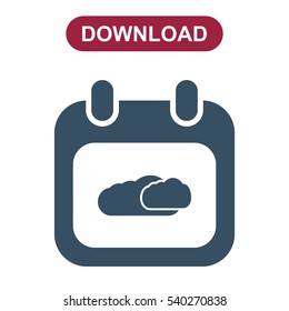 Calendar Icon Vector flat design style