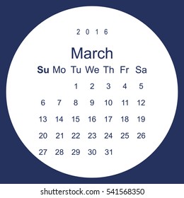 Calendar Icon Vector flat design style