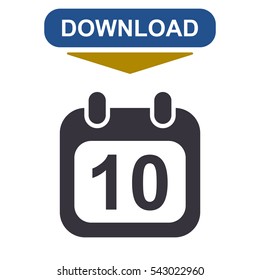 Calendar Icon Vector flat design style