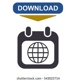 Calendar Icon Vector flat design style