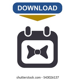 Calendar Icon Vector flat design style