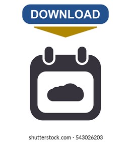 Calendar Icon Vector flat design style