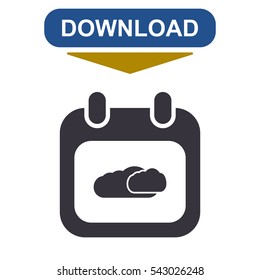 Calendar Icon Vector flat design style