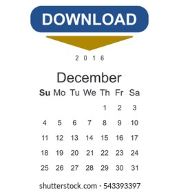 Calendar Icon Vector flat design style