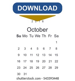 Calendar Icon Vector flat design style