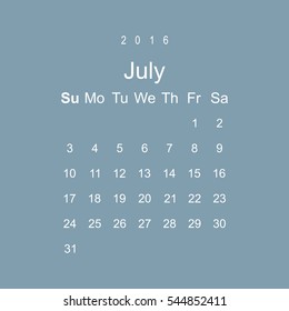 Calendar Icon Vector flat design style