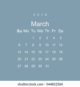 Calendar Icon Vector flat design style