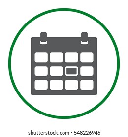 Calendar Icon Vector flat design style