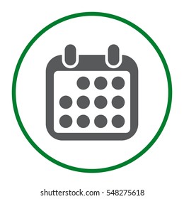 Calendar Icon Vector flat design style