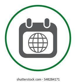 Calendar Icon Vector flat design style