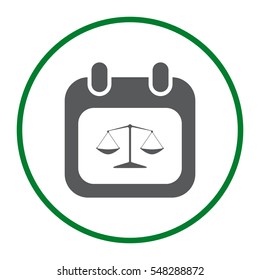 Calendar Icon Vector flat design style