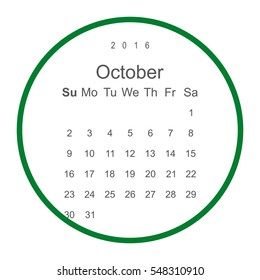 Calendar Icon Vector flat design style