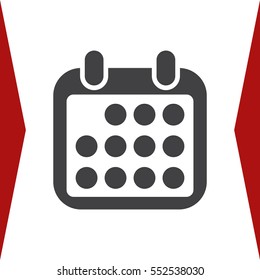 Calendar Icon Vector flat design style
