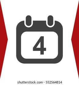 Calendar Icon Vector flat design style
