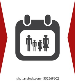 Calendar Icon Vector flat design style