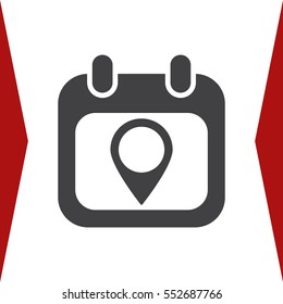 Calendar Icon Vector flat design style