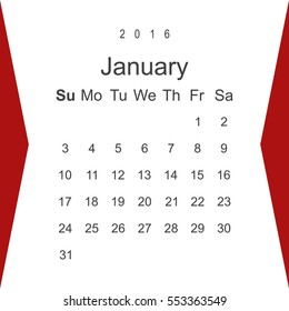 Calendar Icon Vector flat design style