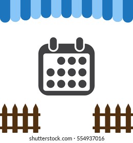 Calendar Icon Vector flat design style