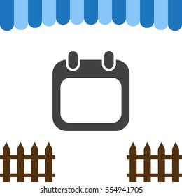 Calendar Icon Vector flat design style