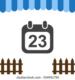 Calendar Icon Vector flat design style