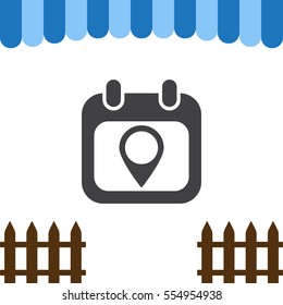 Calendar Icon Vector flat design style